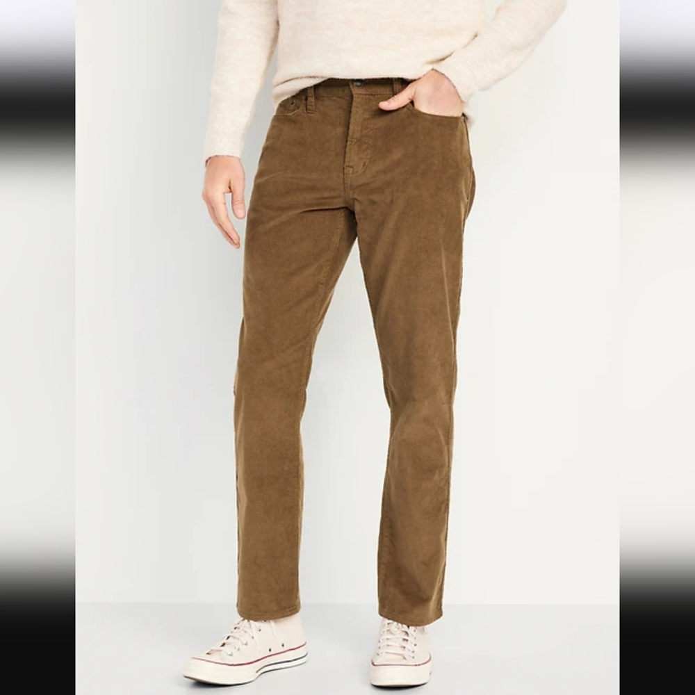 Mens Old Navy Straight Five-Pocket Corduroy Pants - 38x30